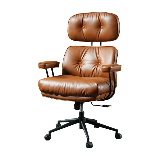 Ergonomic Executive Office Chair With Adjustable Height And Backrest