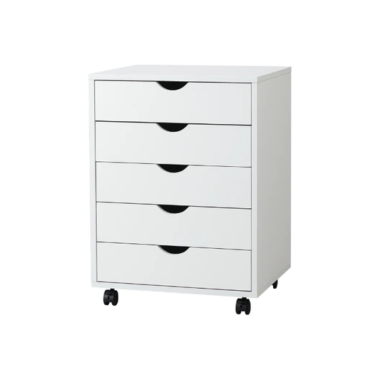 18.7'' Wide 5 -Drawer Mobile File Cabinet