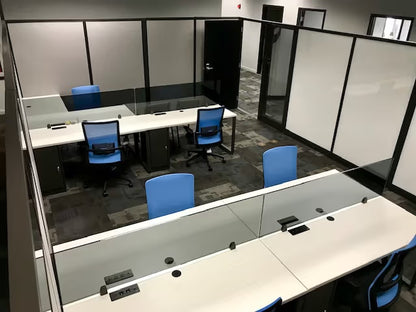 American-made office benching system with integrated power distribution by gen2