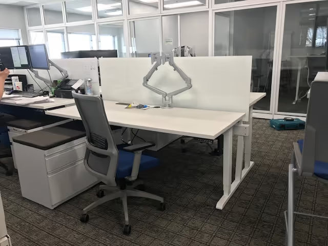 gen2 benching system configured for collaborative open office environment