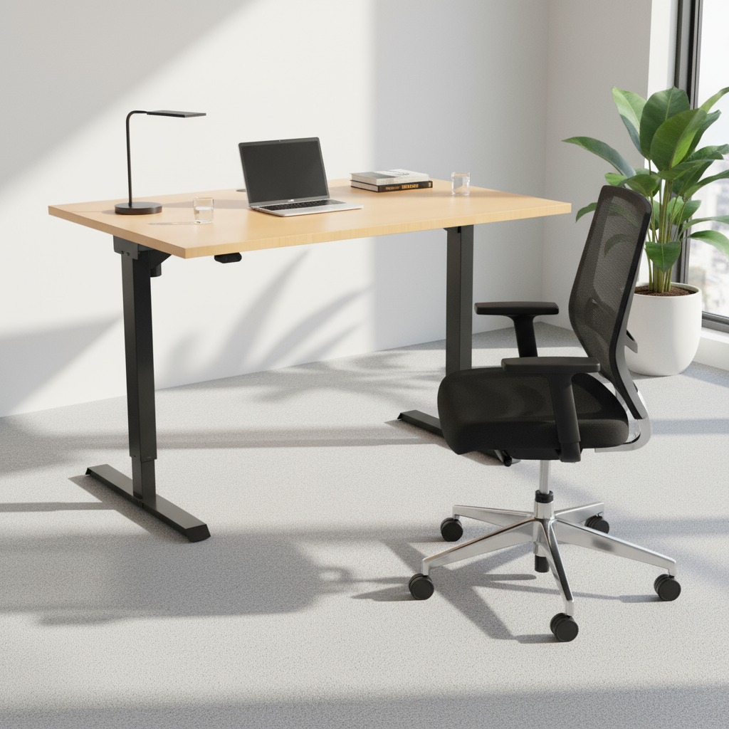 Electric Height Adjustable Desk, 47-1/4" x 31-1/2" | Standing Desks