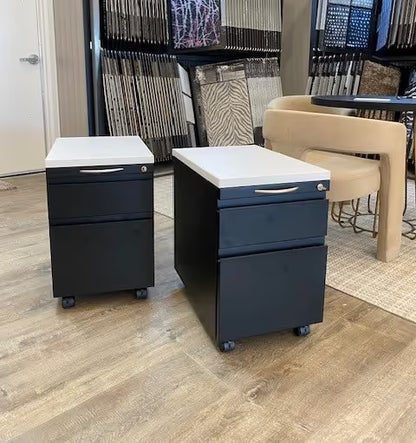 Custom office mobile pedestal storage with casters by gen2 American-made