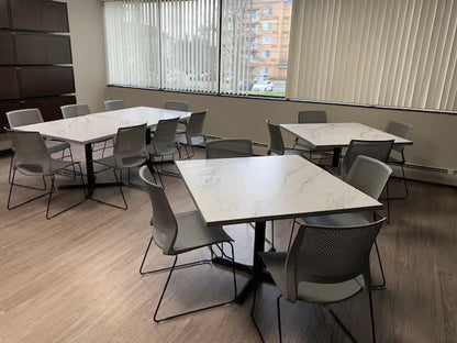 gen2 custom multi-purpose table in modern office lounge and breakout space