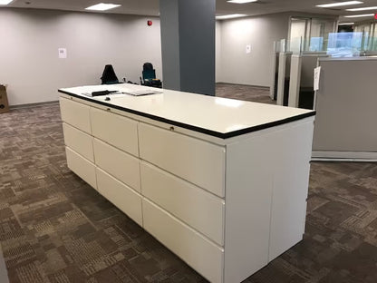 Custom office filing and storage unit with dark finish by gen2