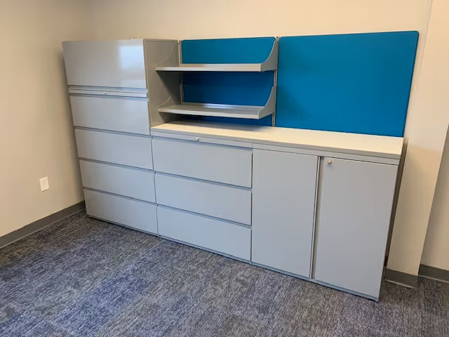 gen2 custom steel office storage cabinet with laminate finish