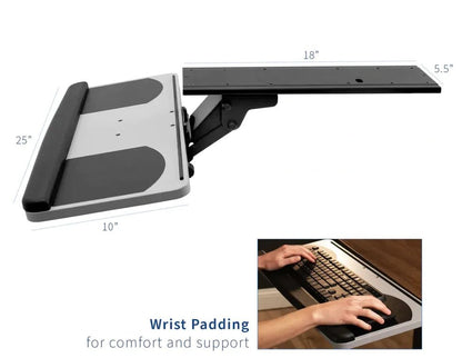 Articulating Keyboard Tray - Smart Style Office Furniture - Black Dog Office - 