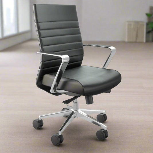 Beniia Black / Polished aluminum arms and base Etano Conference Chair