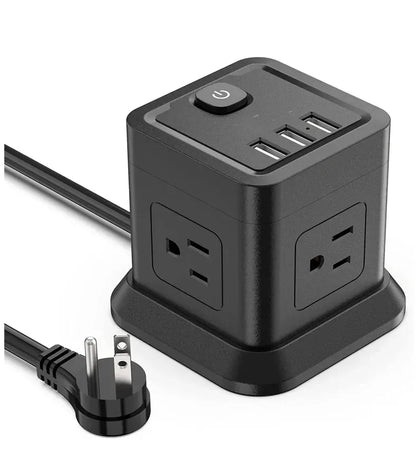 Black Dog Office Desktop Power and USB Cube