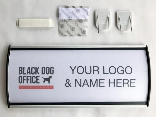 Black Dog Office Simple Cubicle Nameplate Holder