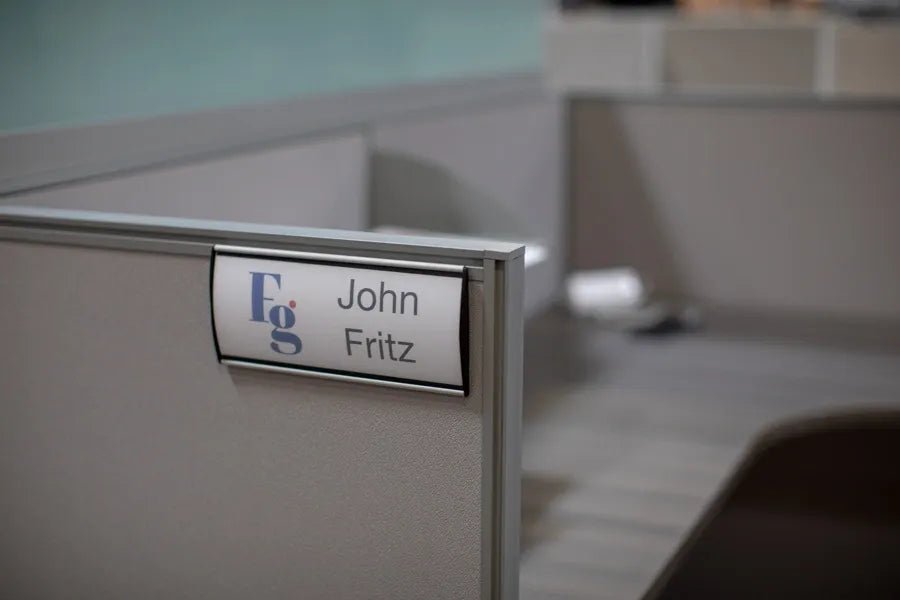 Classic Nameplate Holder - Smart Style Office Furniture-Black Dog Office-
