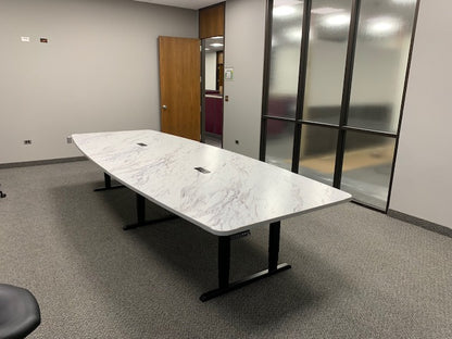 Custom rectangular conference table with dark finish by gen2