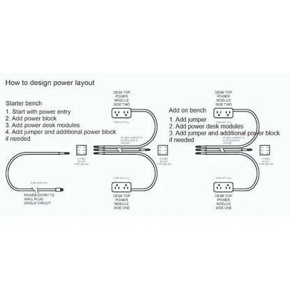 Juicii - Link and Juicii - Link - 2 Power Jumper Extension Cable for Juicii - Link - Smart Style Office Furniture - Beniia - 