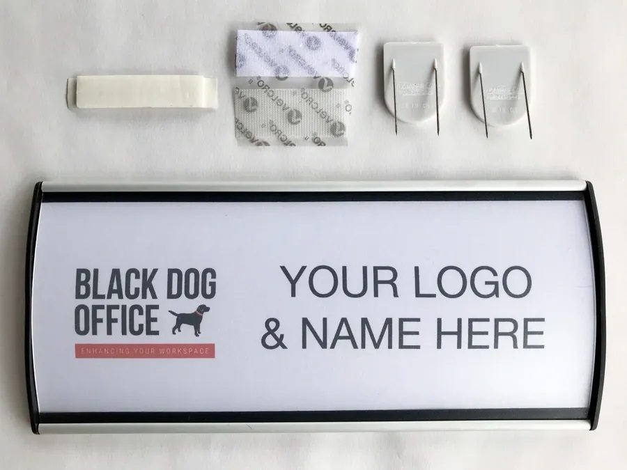 Simple Cubicle Nameplate Holder - Smart Style Office Furniture-Black Dog Office-