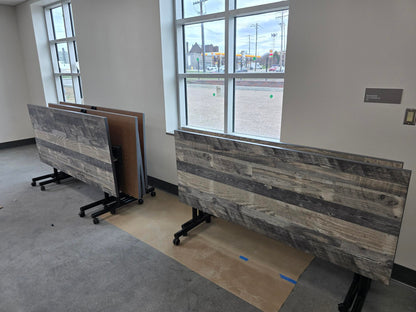 Custom training room tables with nesting design by gen2 American-made